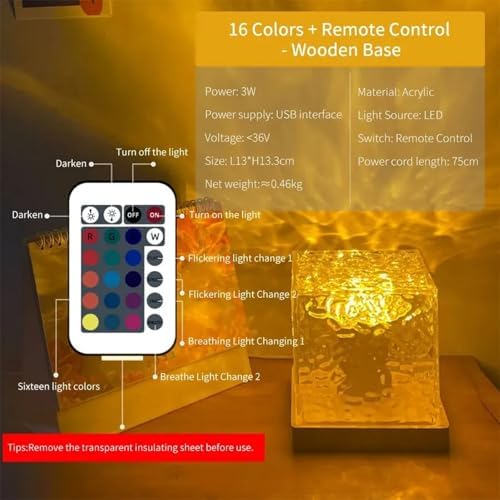 Water Ripple Lamp – 16 Color Modes