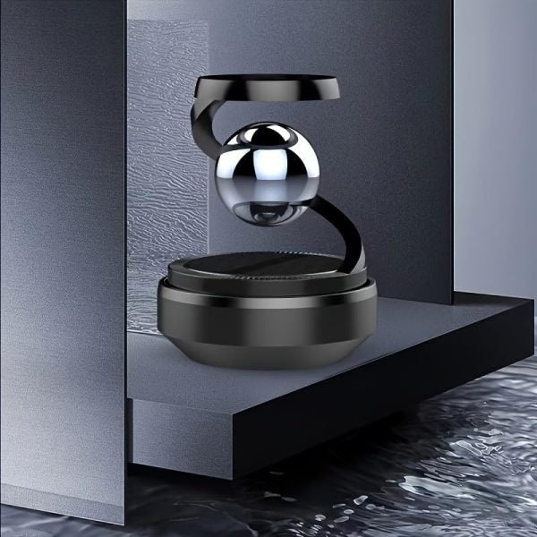 Star Solar Powered Levitating Ball Air Freshener For Car Dashboard