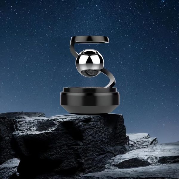 Star Solar Powered Levitating Ball Air Freshener For Car Dashboard