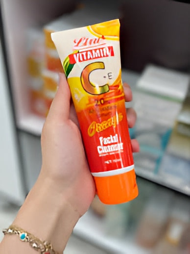 Liru Orange Facial Cleanser 120ml Professional Care With Vitamin C+e & Orange Extract For Brightening, Deep Cleansing & Daily Skincare
