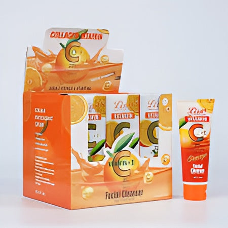 Liru Orange Facial Cleanser 120ml Professional Care With Vitamin C+e & Orange Extract For Brightening, Deep Cleansing & Daily Skincare