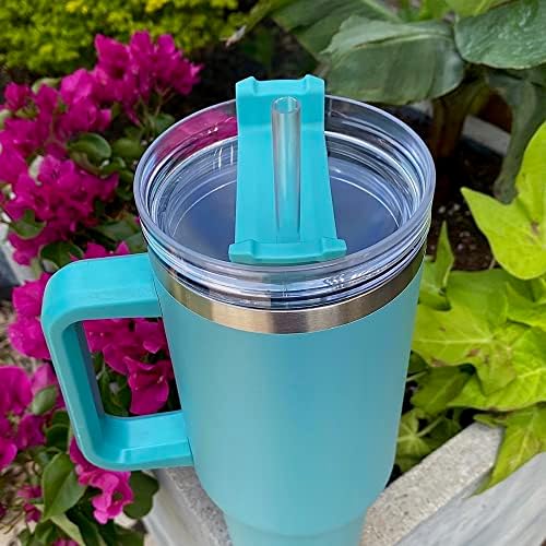 Large 40oz Matte Teal Insulated Tumbler for Hot & Cold Drinks