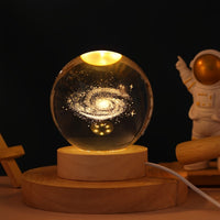 1pc USB Cable 3D Moon Crystal Ball