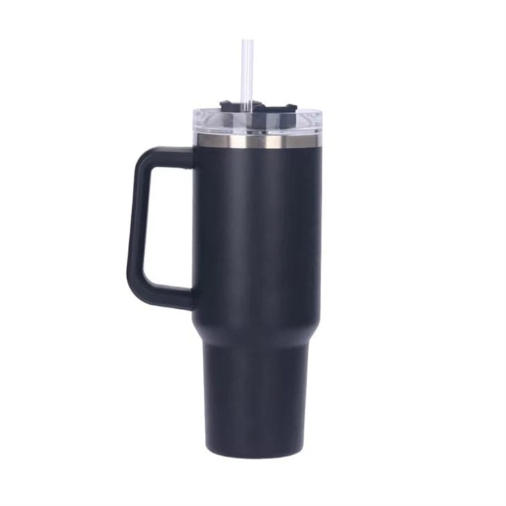Large 40oz Matte Teal Insulated Tumbler for Hot & Cold Drinks