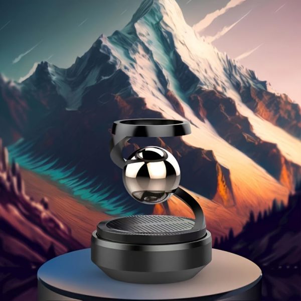 Star Solar Powered Levitating Ball Air Freshener For Car Dashboard