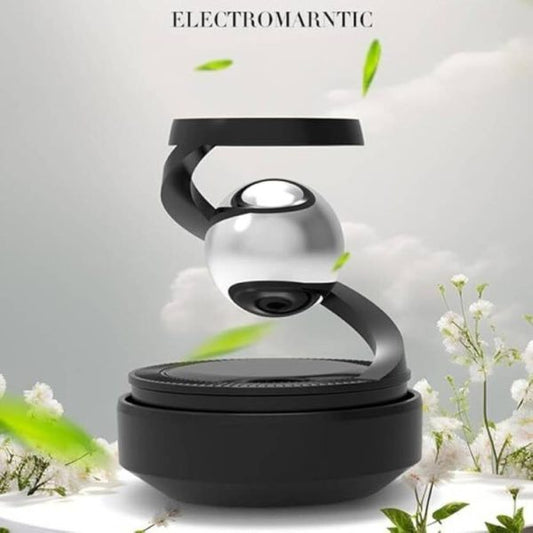 Star Solar Powered Levitating Ball Air Freshener For Car Dashboard